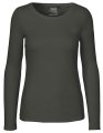 Dames T-shirt Neutral Long Sleeve Charcoal
